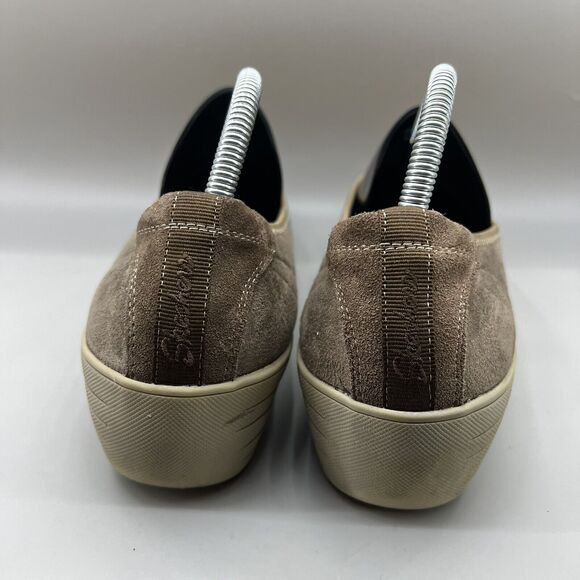 Skechers Taupe Kiss Lounge Women's Size 9.5 Shoes Brown Low Top Slip-On Sneakers - Picture 4 of 8